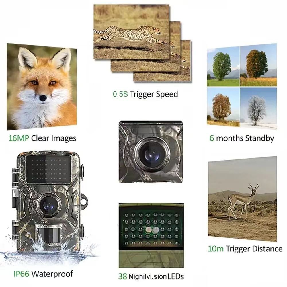 Jagd Trail Kamera 940nm Infrarot Nachtsicht Wildkamera für Outdoor Wildlife Foto schnelle Auslösezeit Tierbeobachtung