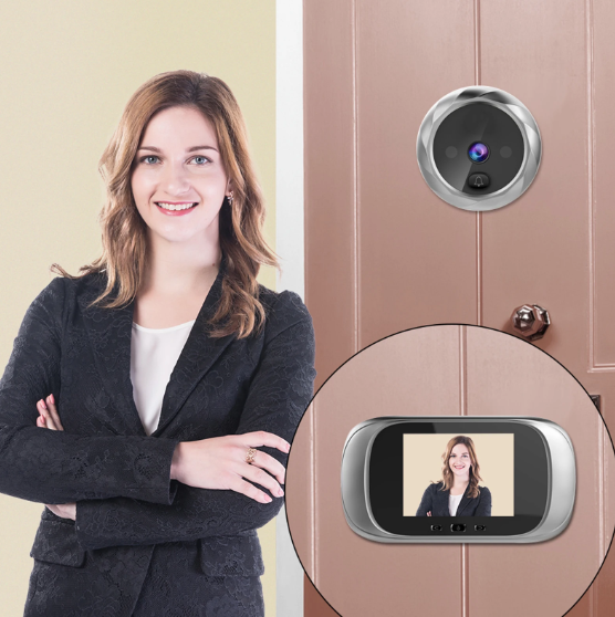 Digitaler Türspion Türkamera Türklingel 2,8-Zoll Nachtsicht Fotoaufnahme Digitale Türüberwachung für die Haussicherheit