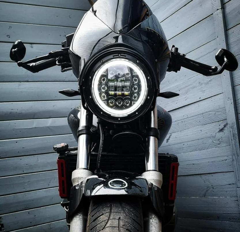 7 Zoll Motorrad LED Scheinwerfer Harley Jeep Wrangler Offroad 75W IP67 Wasserdicht Beam DRL Zubehör