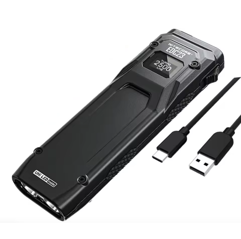 NITECORE EDC23 UHi LED Taschenlampe 2500 Lumen USB-C wiederaufladbar kompakt robust Outdoor Everyday Carry