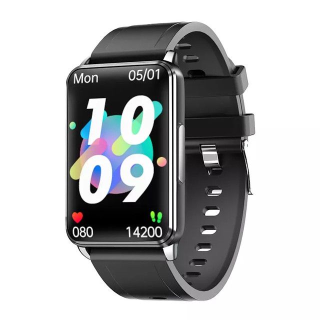 EP02 Blutzucker Smartwatch EKG HRV Herzfrequenz Temperatur 1,57 Zoll HD wasserdicht Smart-Armband Fitness-Tracker