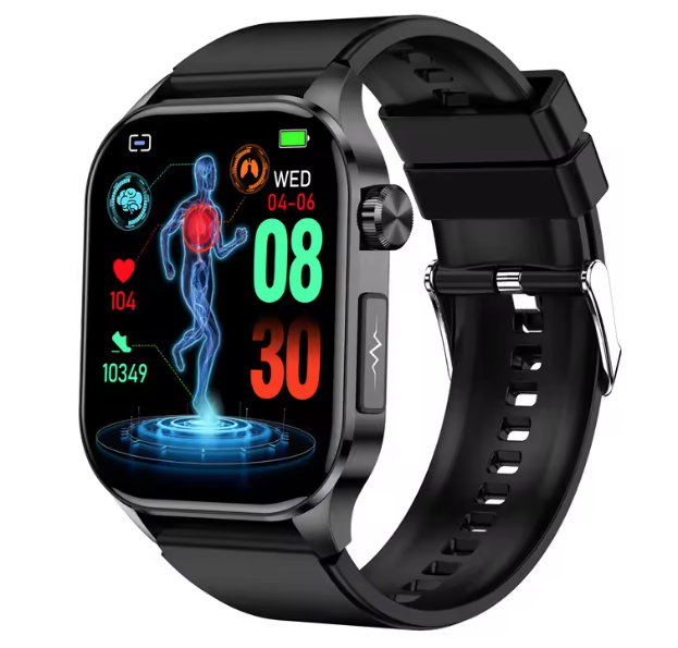 E580 Blutglukose Smartwatch EKG Herzfrequenz Blutdruck IP68 wasserdicht Smartwatch