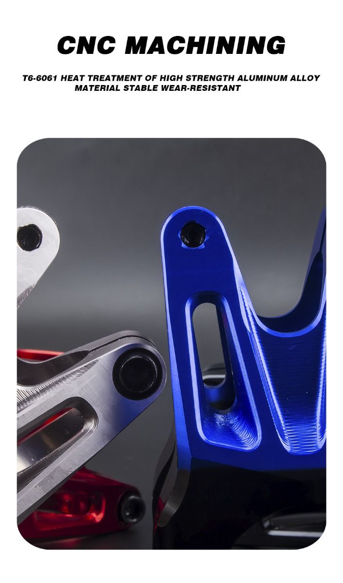 EVOSID Mountainbike-Vorbau 31.6mm verstellbar MTB Fahrradzubehör leicht langlebig Schwarz Rot Titan