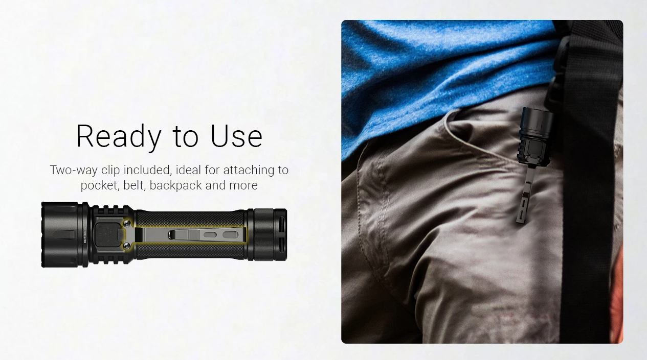 Nitecore EX7 Taschenlampe 6000 Lumen | Extrem Hell & USB-C Wiederaufladbar für Outdoor, Suche