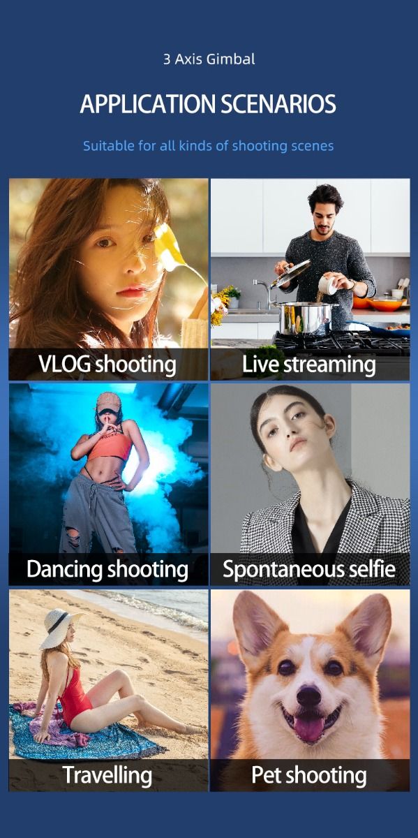 F10 Pro Stabilizer 3-Achsen Smartphone-Gimbal für mobiles Filmen mit Smartphone-Kompatibilität und Gesichtserkennung