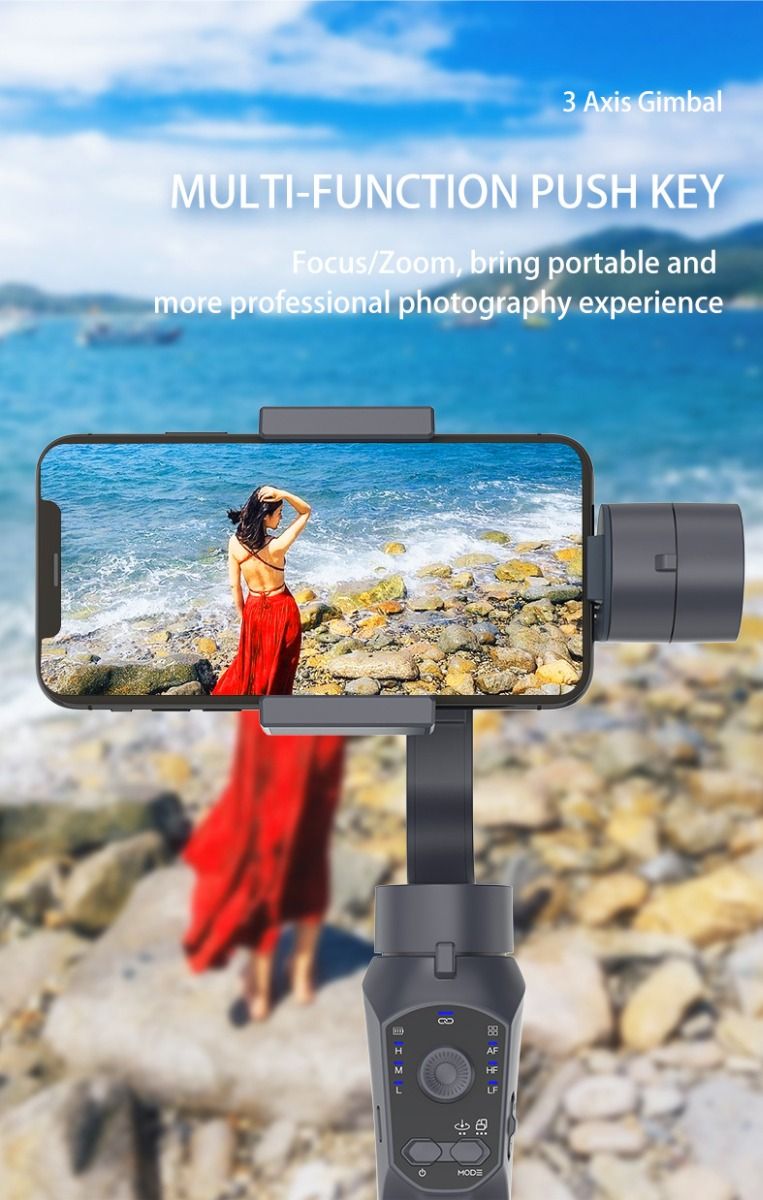 F10 Pro Stabilizer 3-Achsen Smartphone-Gimbal für mobiles Filmen mit Smartphone-Kompatibilität und Gesichtserkennung