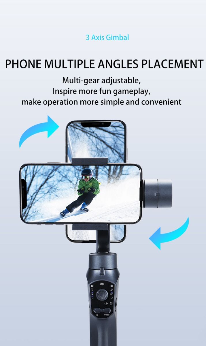 F10 Pro Stabilizer 3-Achsen Smartphone-Gimbal für mobiles Filmen mit Smartphone-Kompatibilität und Gesichtserkennung