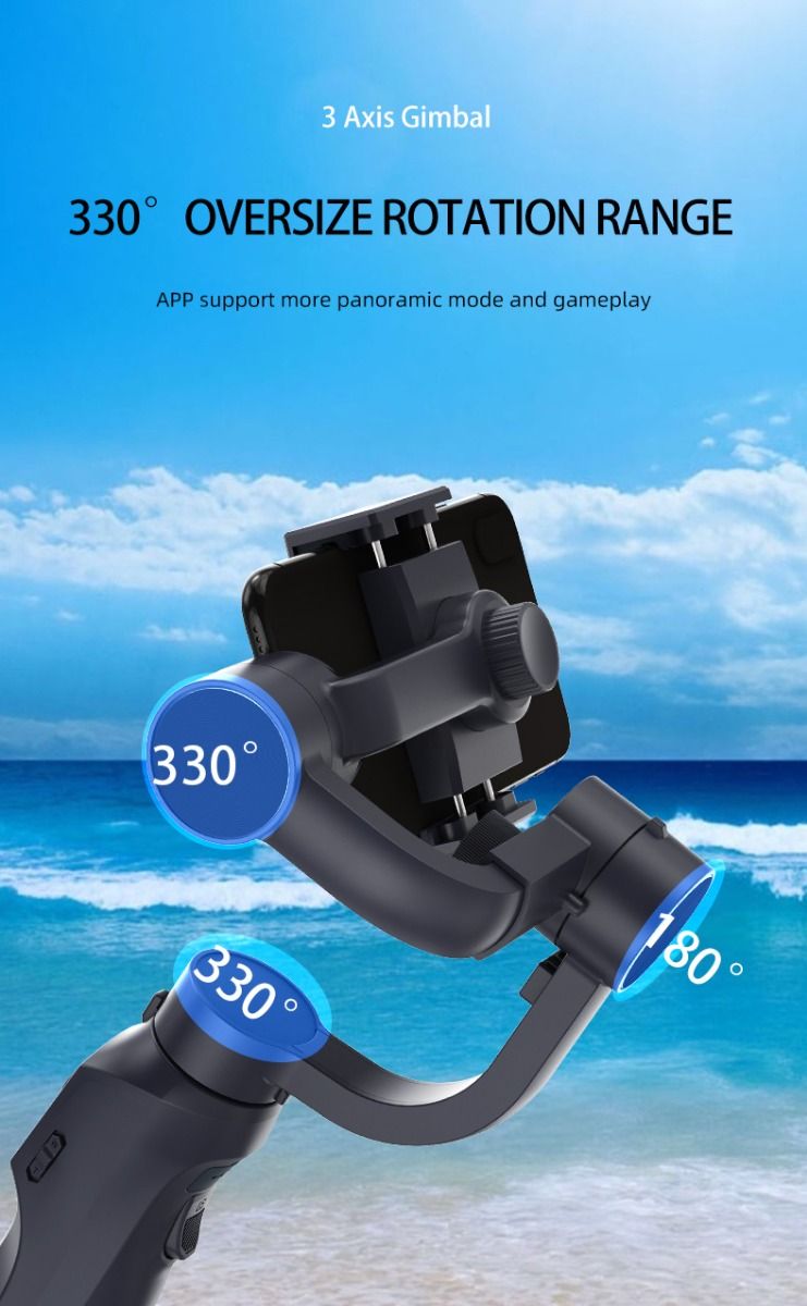 F10 Pro Stabilizer 3-Achsen Smartphone-Gimbal für mobiles Filmen mit Smartphone-Kompatibilität und Gesichtserkennung