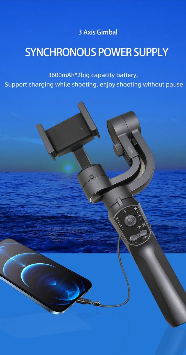 F10 Pro Stabilizer 3-Achsen Smartphone-Gimbal für mobiles Filmen mit Smartphone-Kompatibilität und Gesichtserkennung
