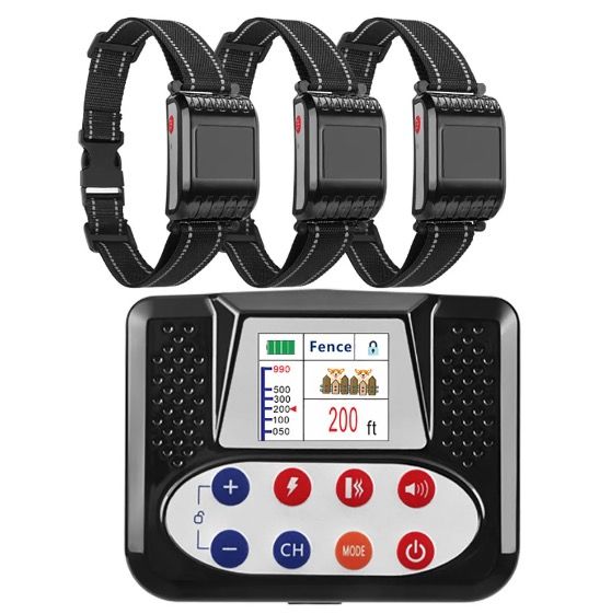 Haustier Drahtloser Elektronischer Zaun Intelligentes Hunde-Trainingsgerät Zwei-in-Eins Ergonomisches Anti-Bell-Halsband 2025