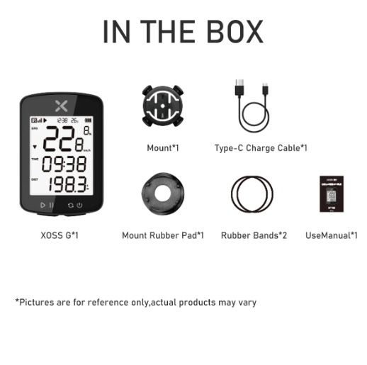 XOSS G+ G2 Fahrradcomputer GPS Generation Kabelloser Tacho Tracker mit individuellem Display und Herzfrequenzsensor