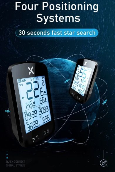 XOSS G+ G2 Fahrradcomputer GPS Generation Kabelloser Tacho Tracker mit individuellem Display und Herzfrequenzsensor