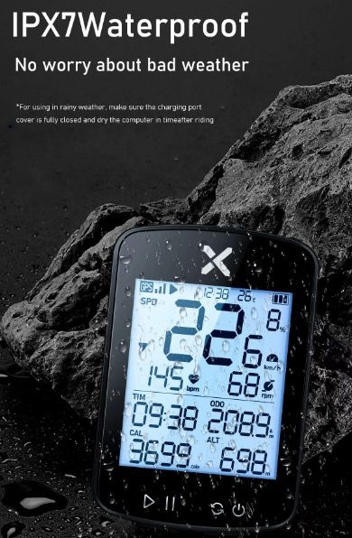 XOSS G+ G2 Fahrradcomputer GPS Generation Kabelloser Tacho Tracker mit individuellem Display und Herzfrequenzsensor