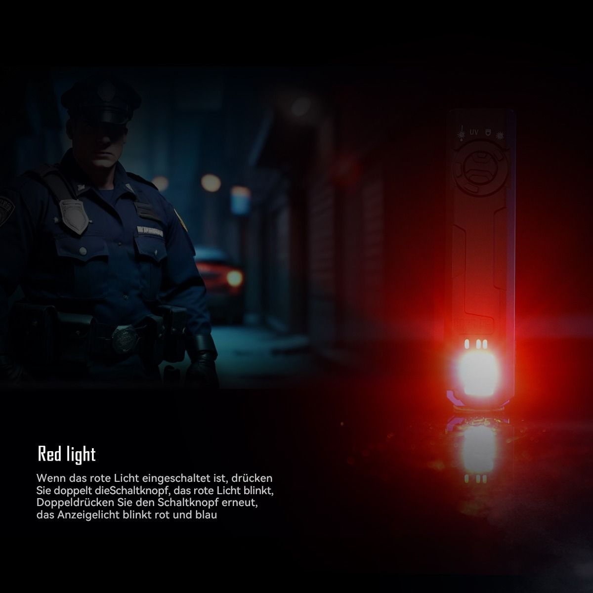 IMALENT GR35 Grüne EDC Taschenlampe, 2800 Lumen, UV, Rotlaser | Leistungsstark & Multifunktion