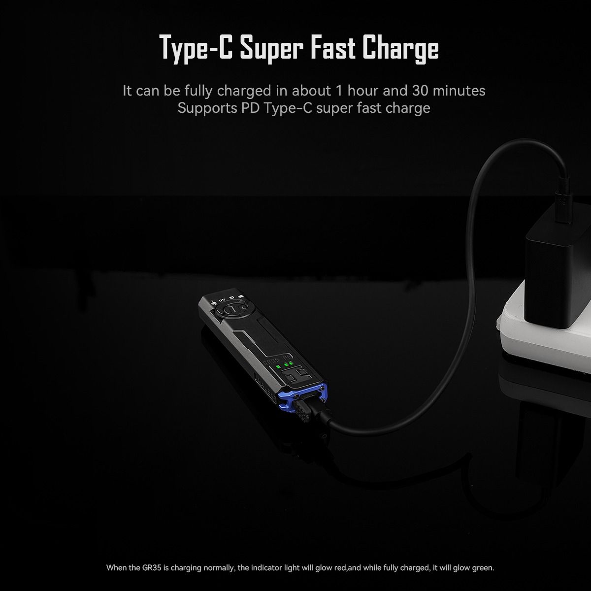 IMALENT GR35 Grüne EDC Taschenlampe, 2800 Lumen, UV, Rotlaser | Leistungsstark & Multifunktion