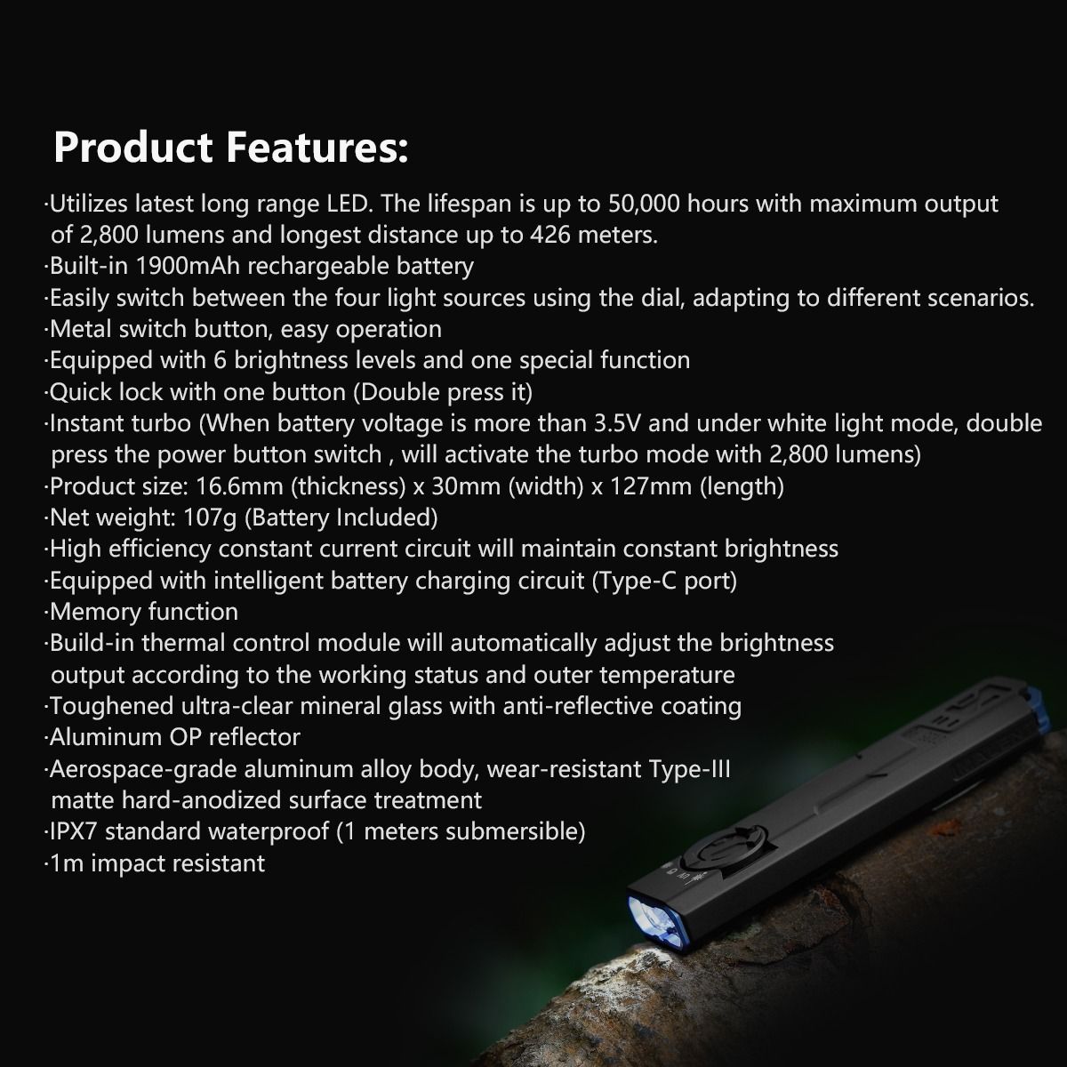 IMALENT GR35 Rote LED Taschenlampe 2800 Lumen – Dein EDC Multilichtsystem für Alltag & Abenteuer, magnetisch!