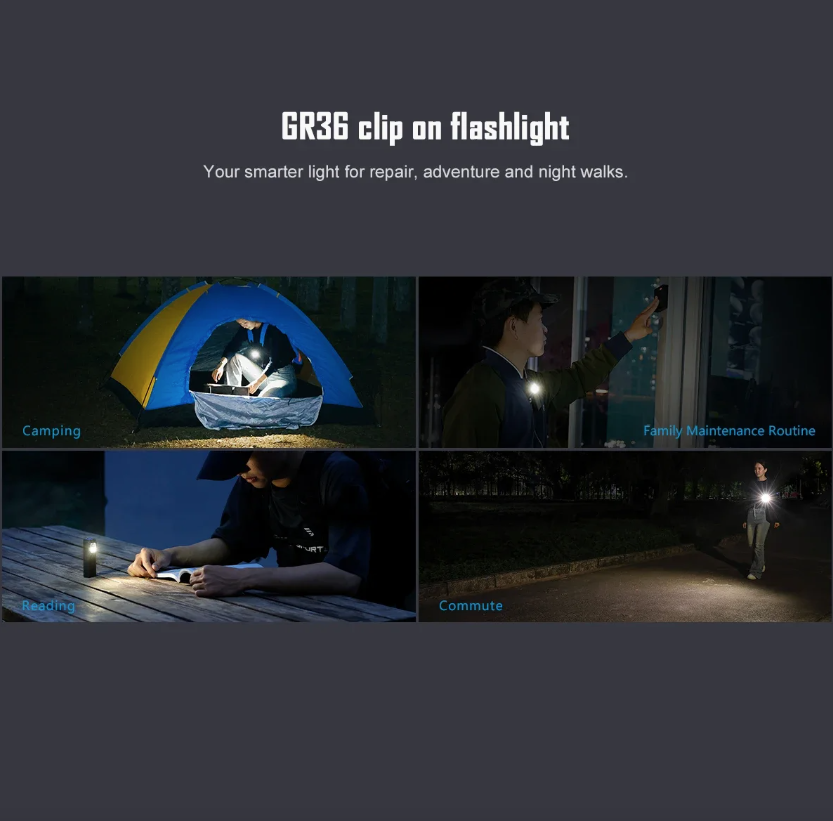 IMALENT GR36 EDC LED Taschenlampe 2800 Lumen, USB-C aufladbar, magnetisch, Clip-on