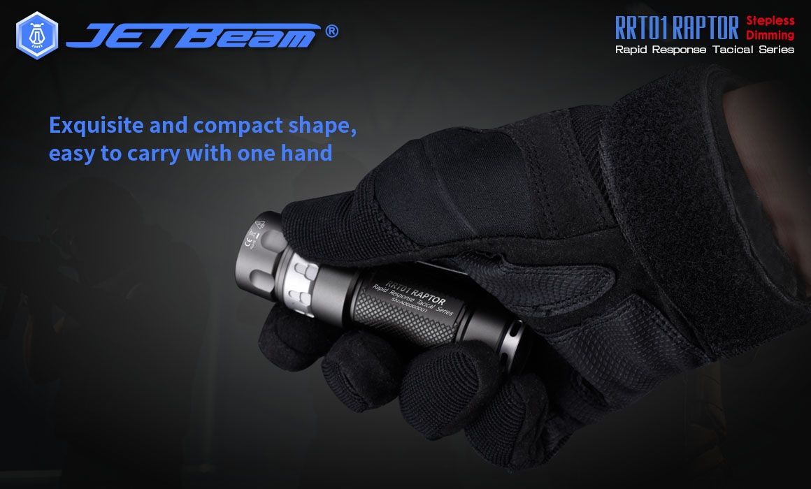 JETBeam JET-RRT01 XP-L 950 Lumen LED EDC Taschenlampe Langlebige Außenbeleuchtung für Camping Wandern