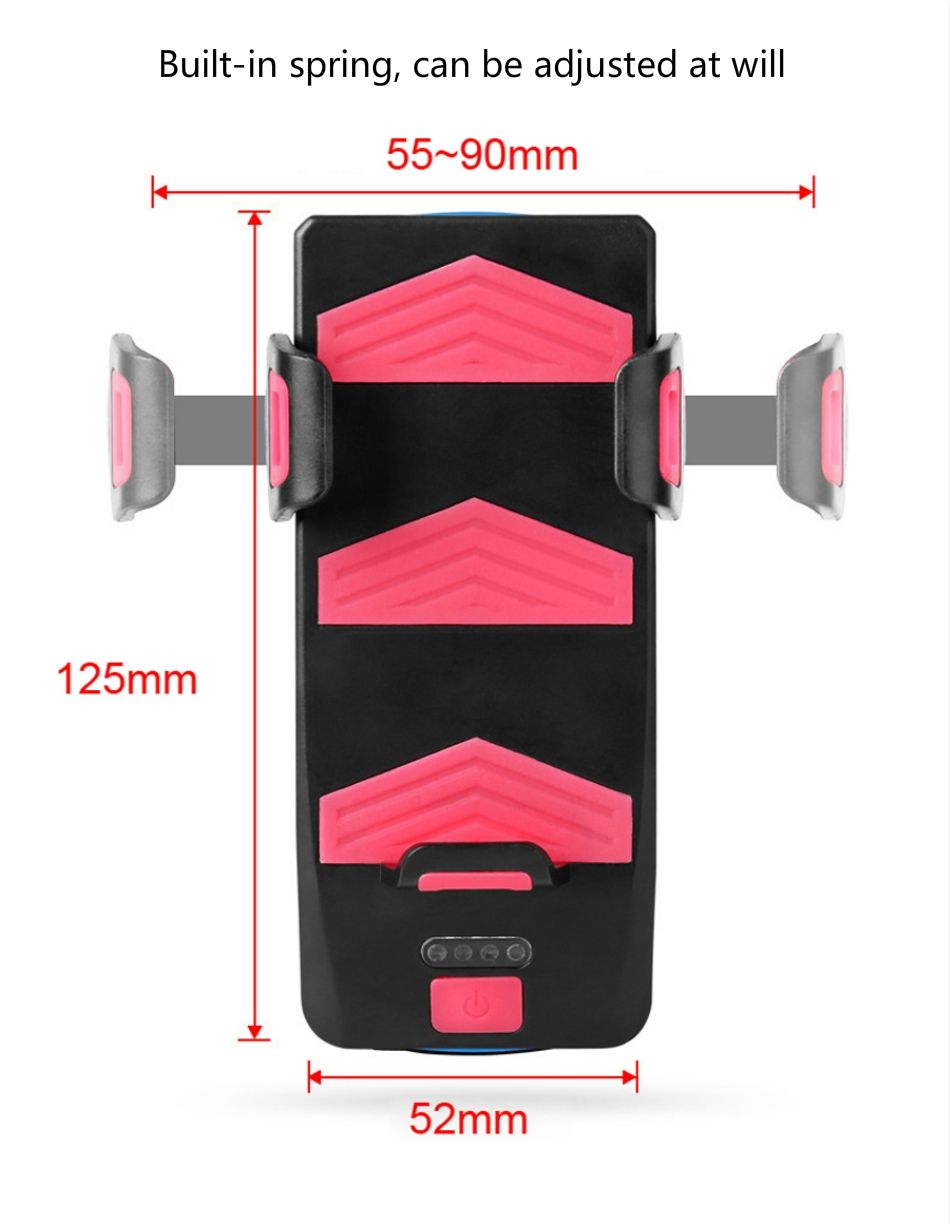 Verbessern Sie das Radfahren mit multifunktionalem 4-in-1-Fahrradlicht, 800 Lumen Taschenlampe, Fahrradhupe, Handyhalter, Powerbank