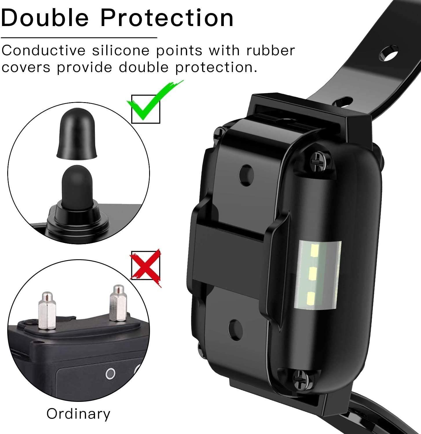 800m Elektrisches Hundetrainingshalsband mit LCD-Display, wiederaufladbares wasserdichtes Halsband, effektives Outdoor-Training