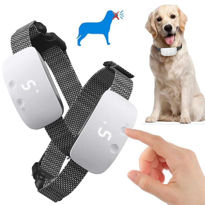 Touch 7 Level Hundehalsband Wasserdichtes Hundetrainingshalsband Effektives Bellmanagement Outdoor-Training