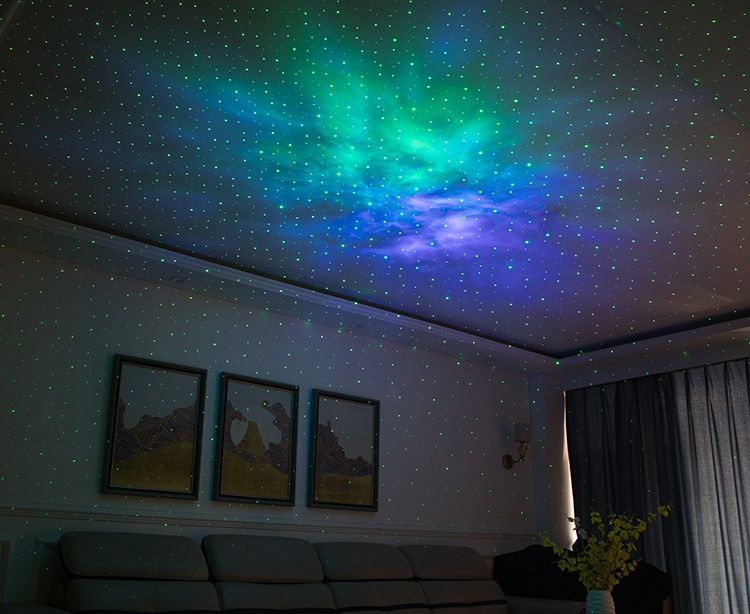 Laser Sternenhimmel Projektor Nachtlicht 7 Farben 360-Grad Rotation gemütliche Stimmung Geschenkidee 2025