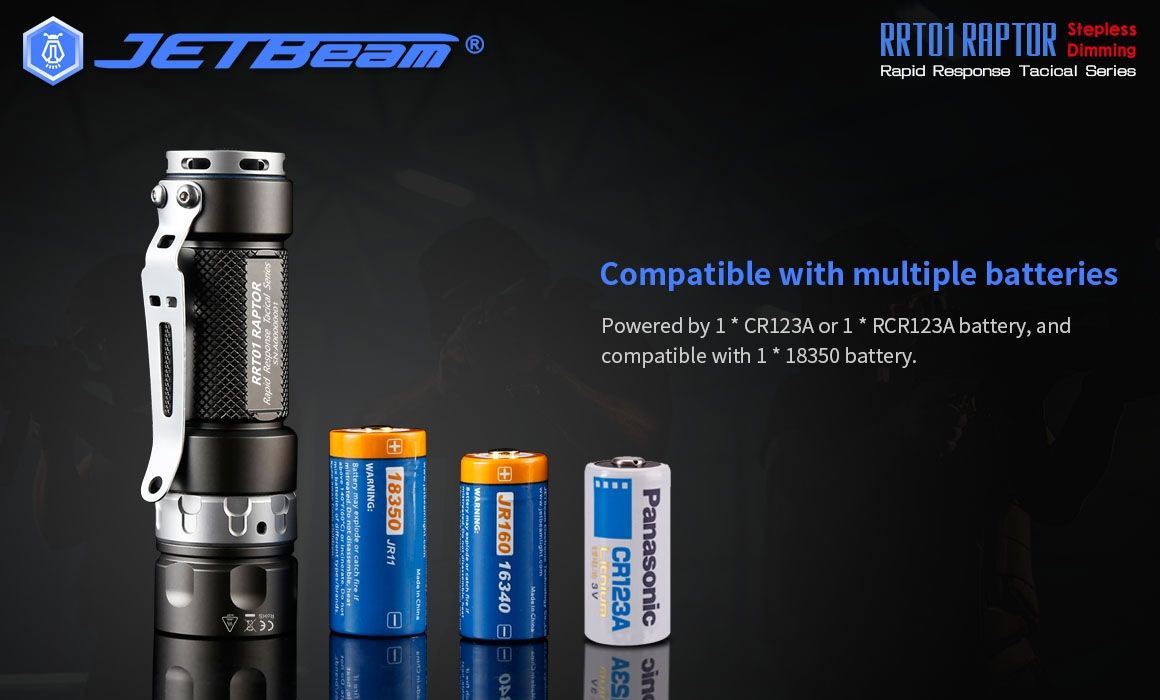 JETBeam JET-RRT01 XP-L 950 Lumen LED EDC Taschenlampe Langlebige Außenbeleuchtung für Camping Wandern