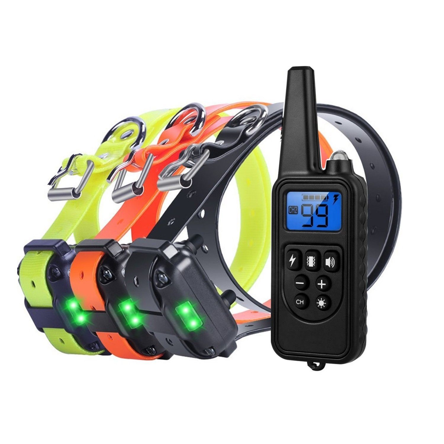 800m Elektrisches Hundetrainingshalsband mit LCD-Display, wiederaufladbares wasserdichtes Halsband, effektives Outdoor-Training