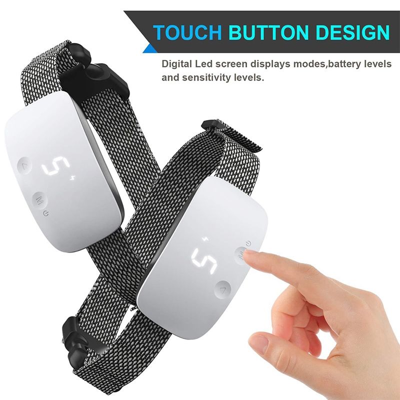 Touch 7 Level Hundehalsband Wasserdichtes Hundetrainingshalsband Effektives Bellmanagement Outdoor-Training