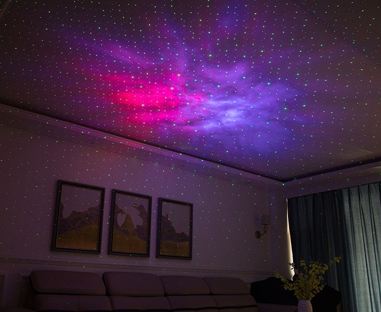 Laser Sternenhimmel Projektor Nachtlicht 7 Farben 360-Grad Rotation gemütliche Stimmung Geschenkidee 2025