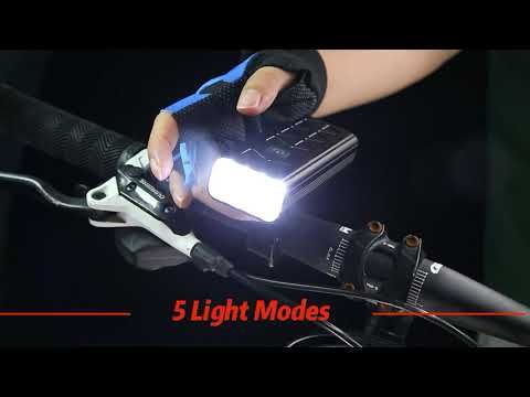 NiteBeam BR08 Fahrradlichter 10000 Lumen USB wiederaufladbar helles Fahrradlicht für urbanes Radfahren und Bergwege