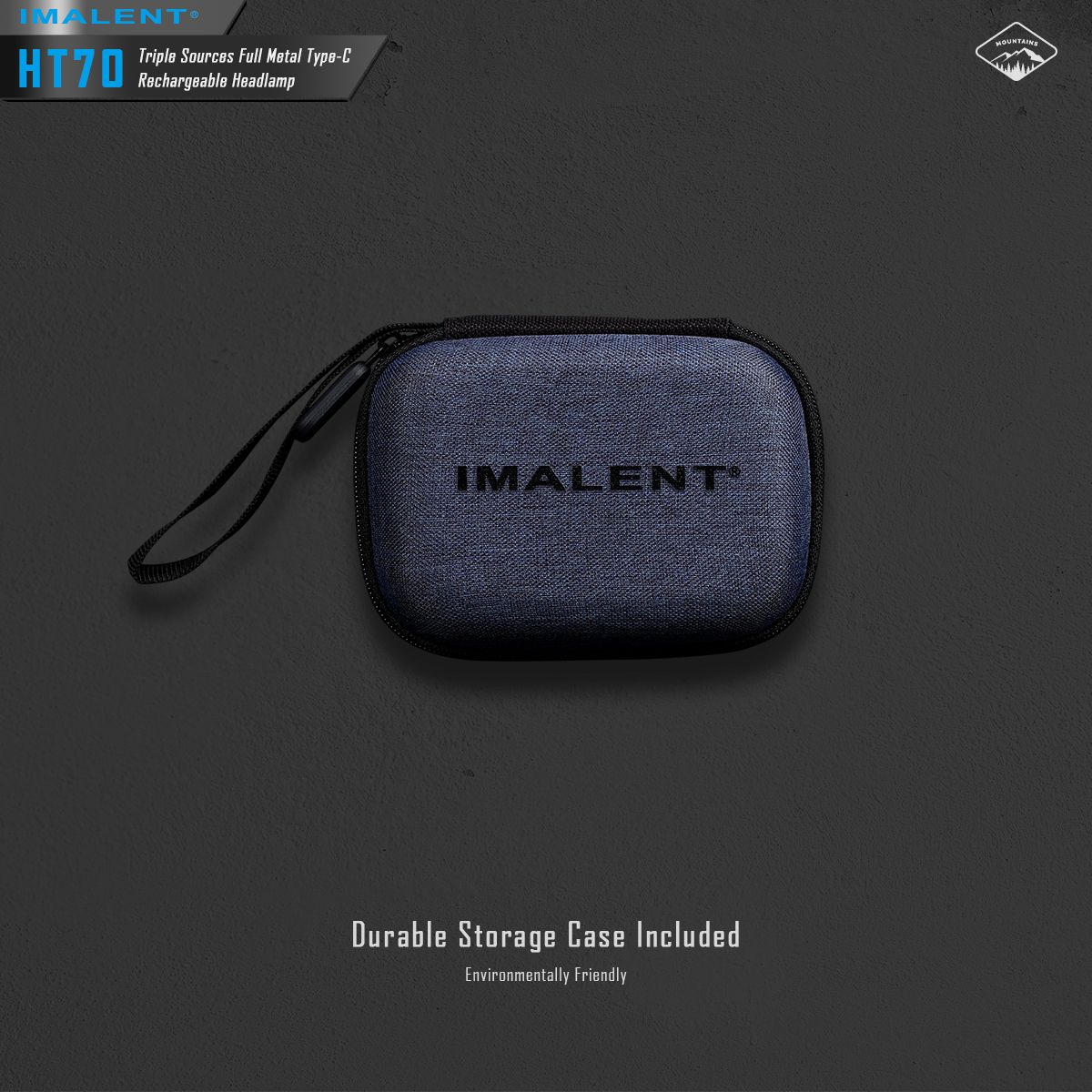 IMALENT HT70 Stirnlampe drei Lichtquellen 3500 Lumen ergonomisches Design vielseitige Betriebsmodi robust