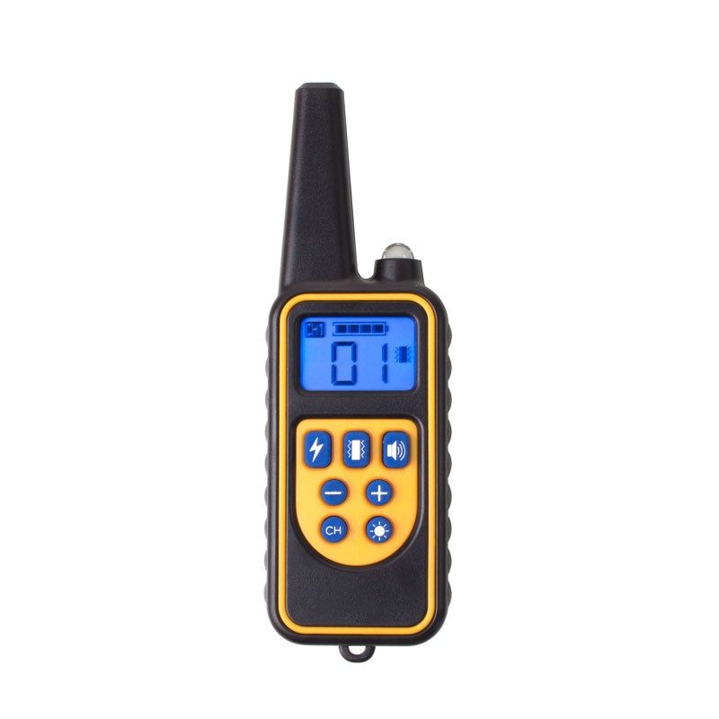 800m Elektrisches Hundetrainingshalsband, wiederaufladbar, wasserdicht, LCD-Display, einstellbare Stufen für den Hundegehorsam