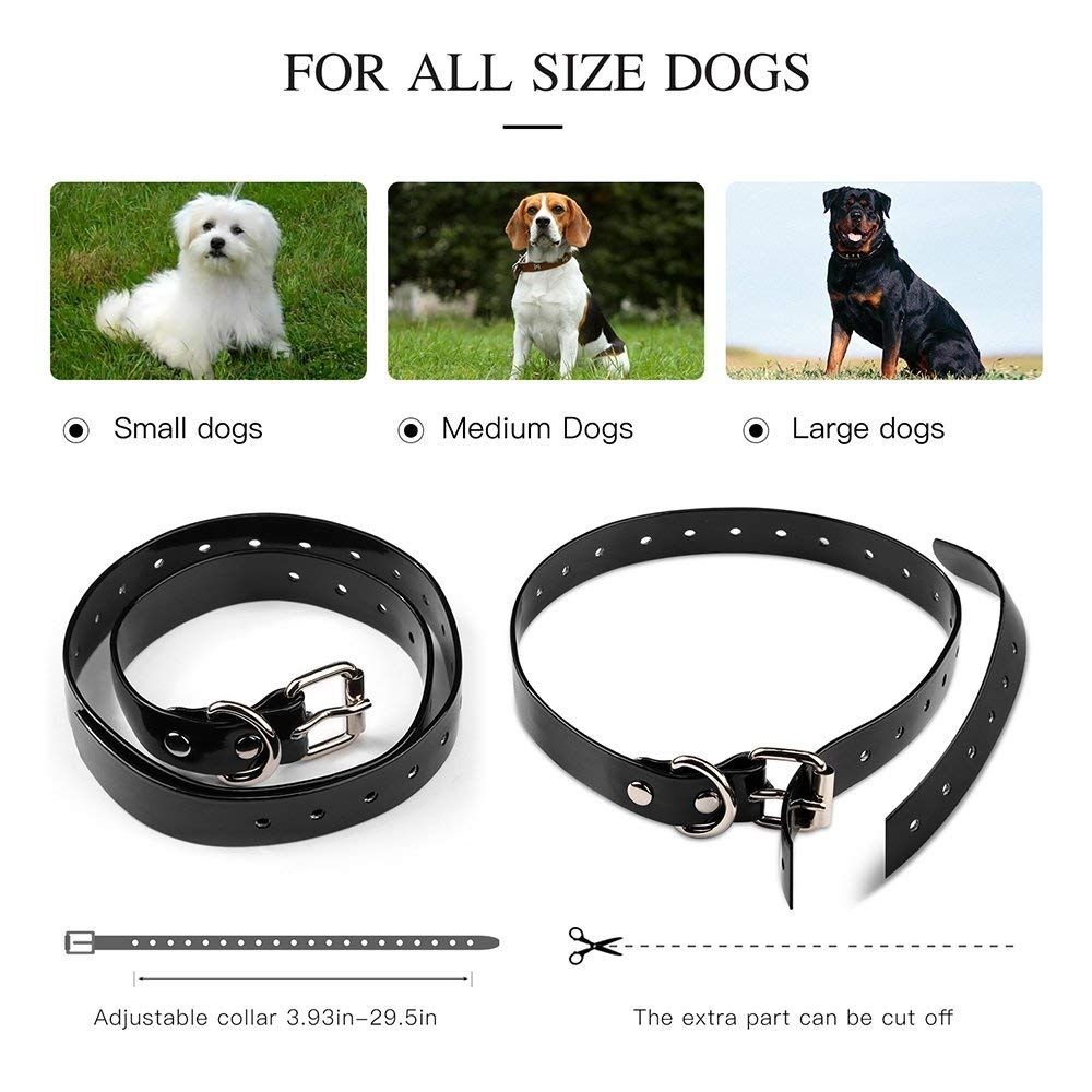 800m Elektrisches Hundetraining-Halsband, Haustier-Fernbedienung, wasserdicht, wiederaufladbar, LCD-Anzeige, Schock, Vibration, Ton
