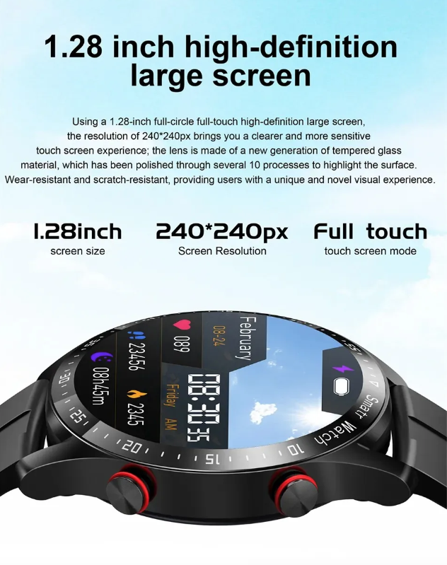HW20 ECG+PPG Bluetooth-Anruf Smartwatch
