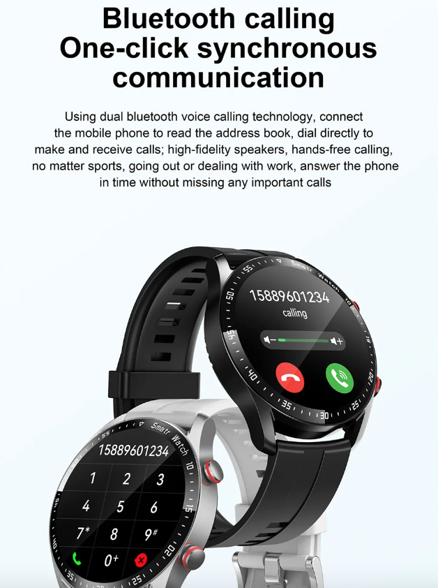 HW20 ECG+PPG Bluetooth-Anruf Smartwatch