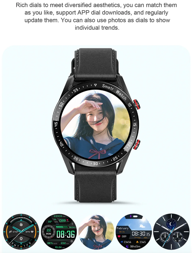 HW20 ECG+PPG Bluetooth-Anruf Smartwatch