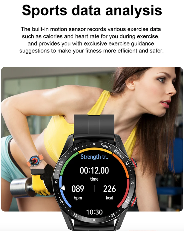HW20 ECG+PPG Bluetooth-Anruf Smartwatch