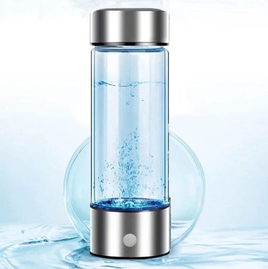 Tragbarer Wasserstoffgenerator Wasserbecher 420 ml Borosilikatglas für Gesundheit Zellgesundheit und Flüssigkeitszufuhr