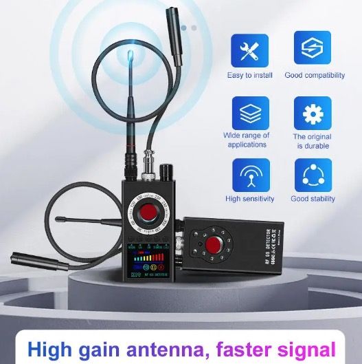 K19 Kabelloser HF-Signaldetektor GPS-Tracker Kompaktes Sicherheitsgerät für Privatsphärenschutz und Überwachungserkennung