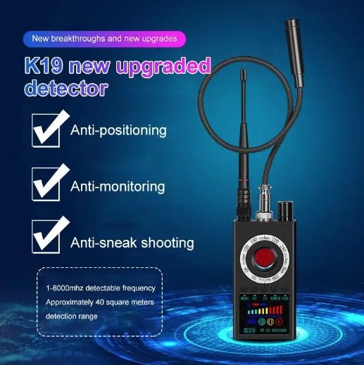 K19 Kabelloser HF-Signaldetektor GPS-Tracker Kompaktes Sicherheitsgerät für Privatsphärenschutz und Überwachungserkennung