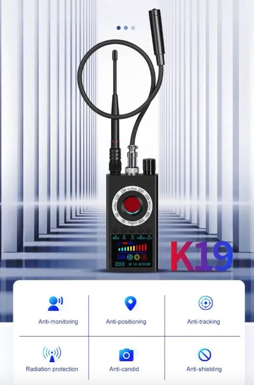 K19 Kabelloser HF-Signaldetektor GPS-Tracker Kompaktes Sicherheitsgerät für Privatsphärenschutz und Überwachungserkennung