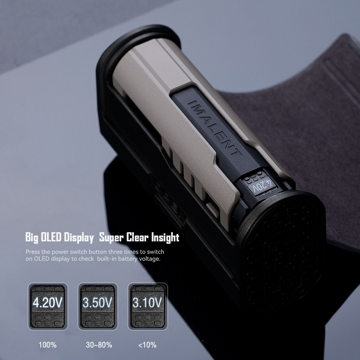 IMALENT LD35 Mini EDC Taschenlampe 1200 Lumen | USB-C wiederaufladbar & Robust für Outdoor, Alltag