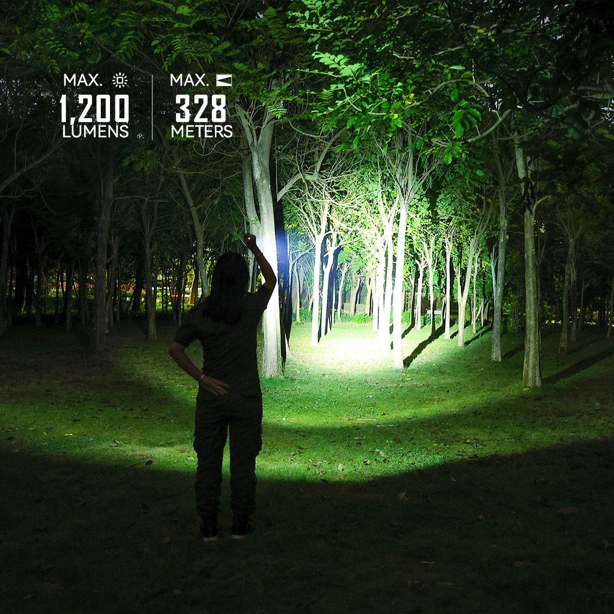 IMALENT LD35 Mini EDC Taschenlampe 1200 Lumen | USB-C wiederaufladbar & Robust für Outdoor, Alltag