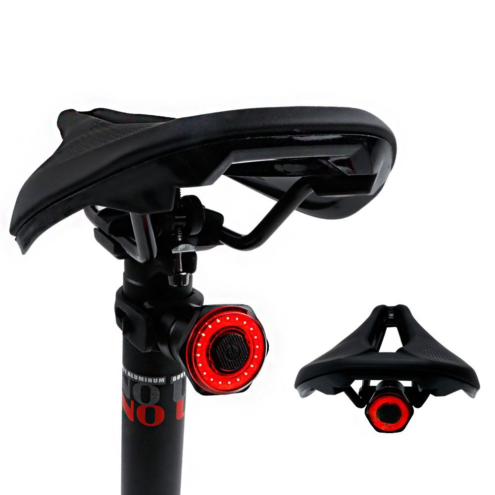 Intelligentes Fahrradrücklicht mit automatischer Start-Stopp-Bremslicht, USB-Aufladung, IPX6 wasserdicht, Fahrrad-Sicherheitslicht
