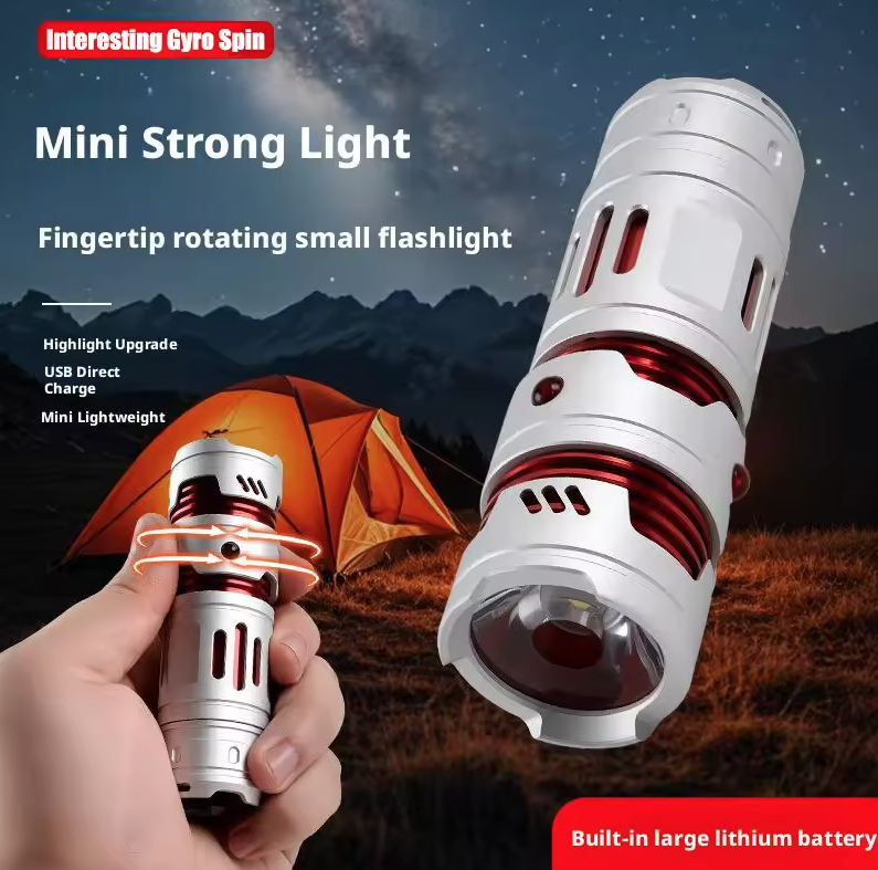 Mini-EDC-Taschenlampe: USB-wiederaufladbar, tragbar & Notlicht. Perfekt für Camping & Wandern!