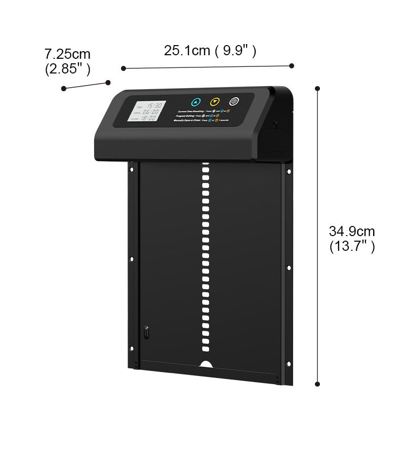 Automatischer Hühnerstall-Türöffner mit eingebautem Timer, langlebige wetterbeständige Aluminium-Elektrotür