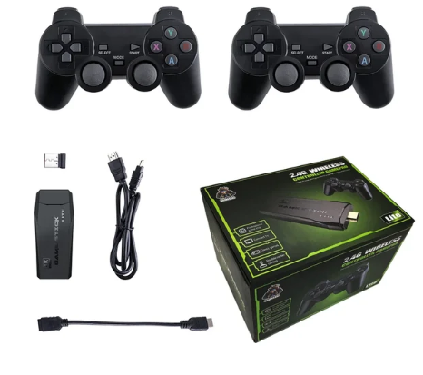 M8 Videospielkonsole mit 2.4G Wireless Controller 4K Retro Spiele und umfangreiche Spielebibliothek 10000 Spiele