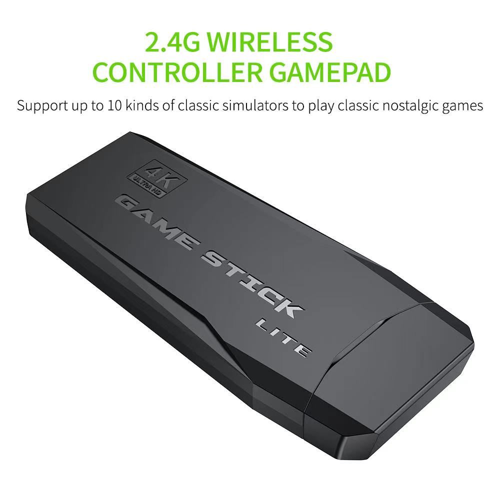 Retro Gaming Konsole 2.4G Doppelter Drahtlos-Controller 10.000 Spiele 64GB PS1 GBA Klassiker 4K Weihnachtsgeschenk