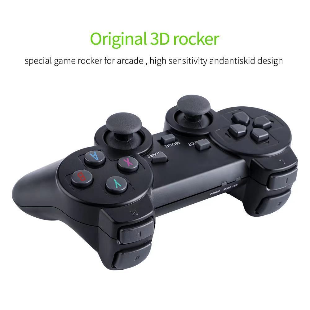 Retro Gaming Konsole 2.4G Doppelter Drahtlos-Controller 10.000 Spiele 64GB PS1 GBA Klassiker 4K Weihnachtsgeschenk